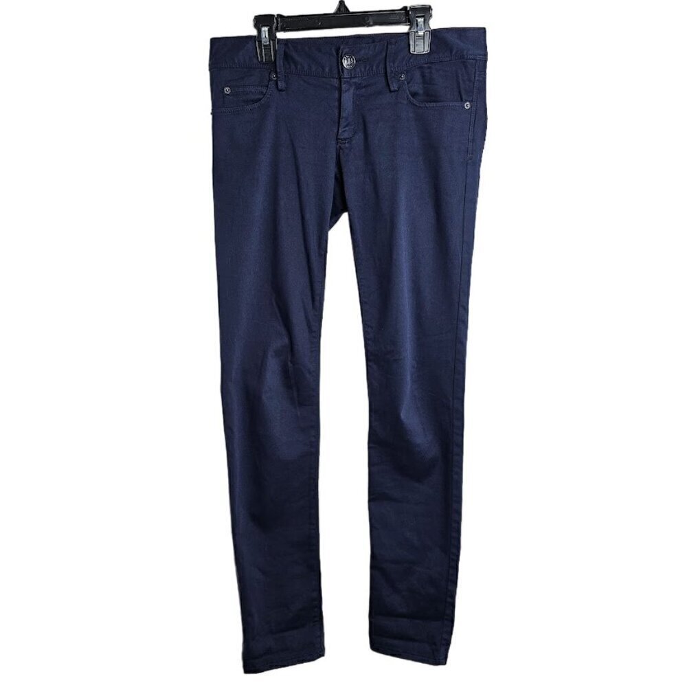 LILLY PULITZER Worth Skinny Jeans Pants size 0 XS NAVY BLUE Leggings Preppy Chic